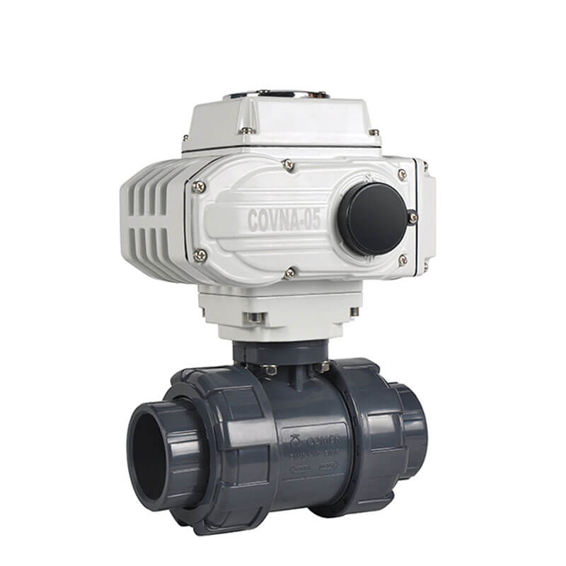 HK60-Q-P True Union 2 Way PVC Electric Ball Valve